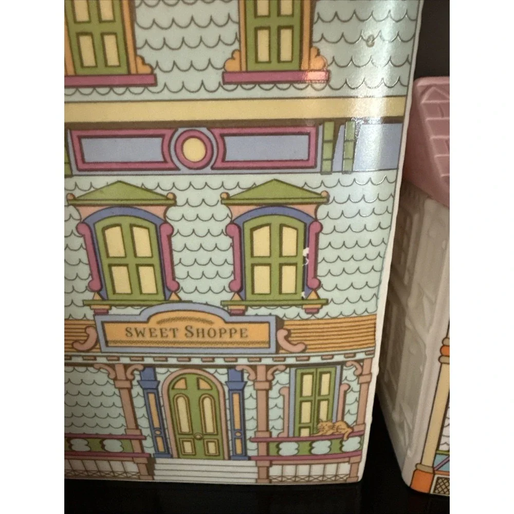 AVON Townhouse Canister Collection 4 Piece Set Sweet, Tea, Coffee, Confectionery